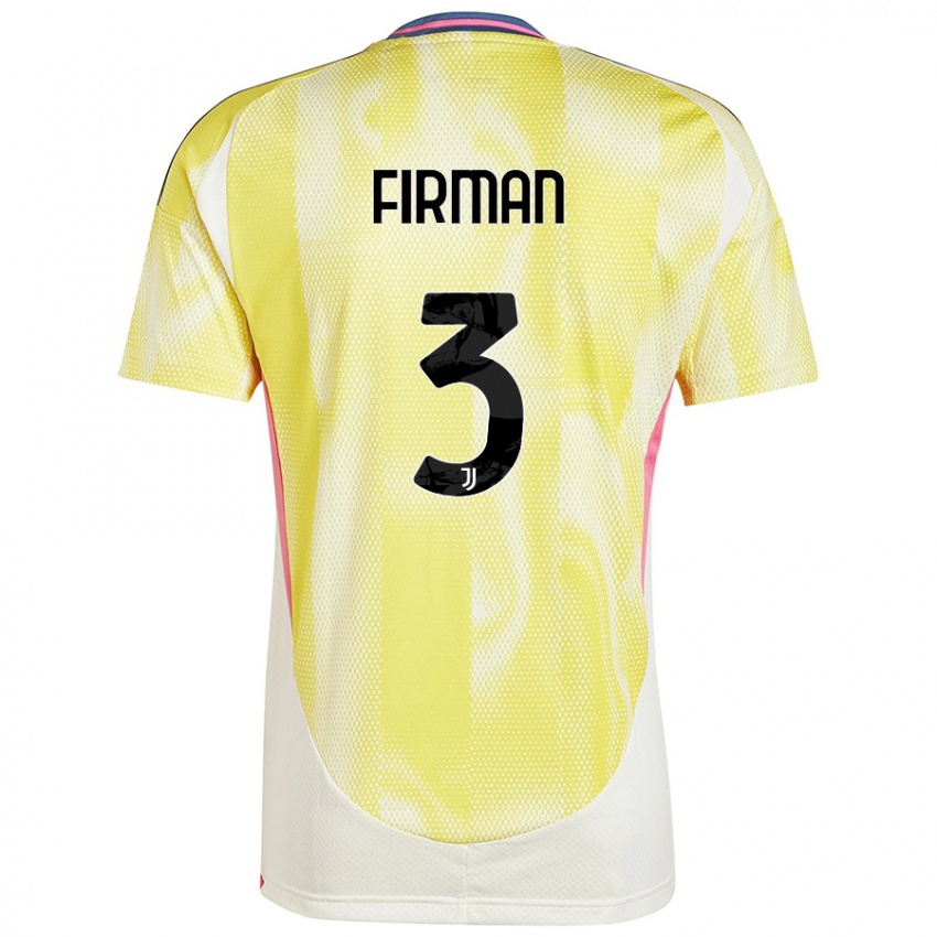 Niño Camiseta Andriy Firman #3 Amarillo Solar 2ª Equipación 2024/25 La Camisa Perú