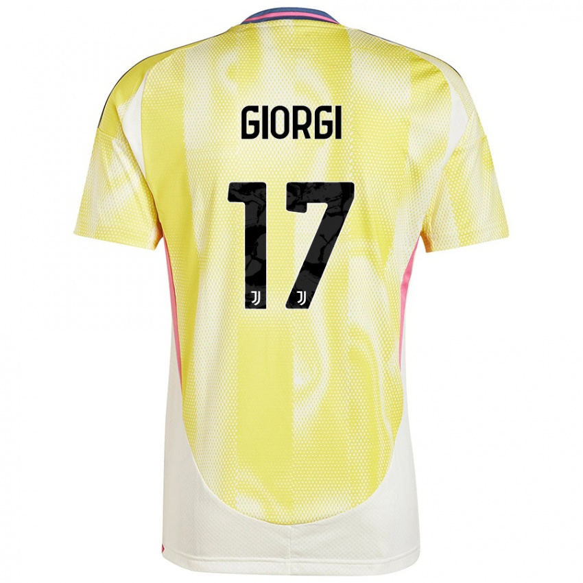 Niño Camiseta Lorenzo Giorgi #17 Amarillo Solar 2ª Equipación 2024/25 La Camisa Perú