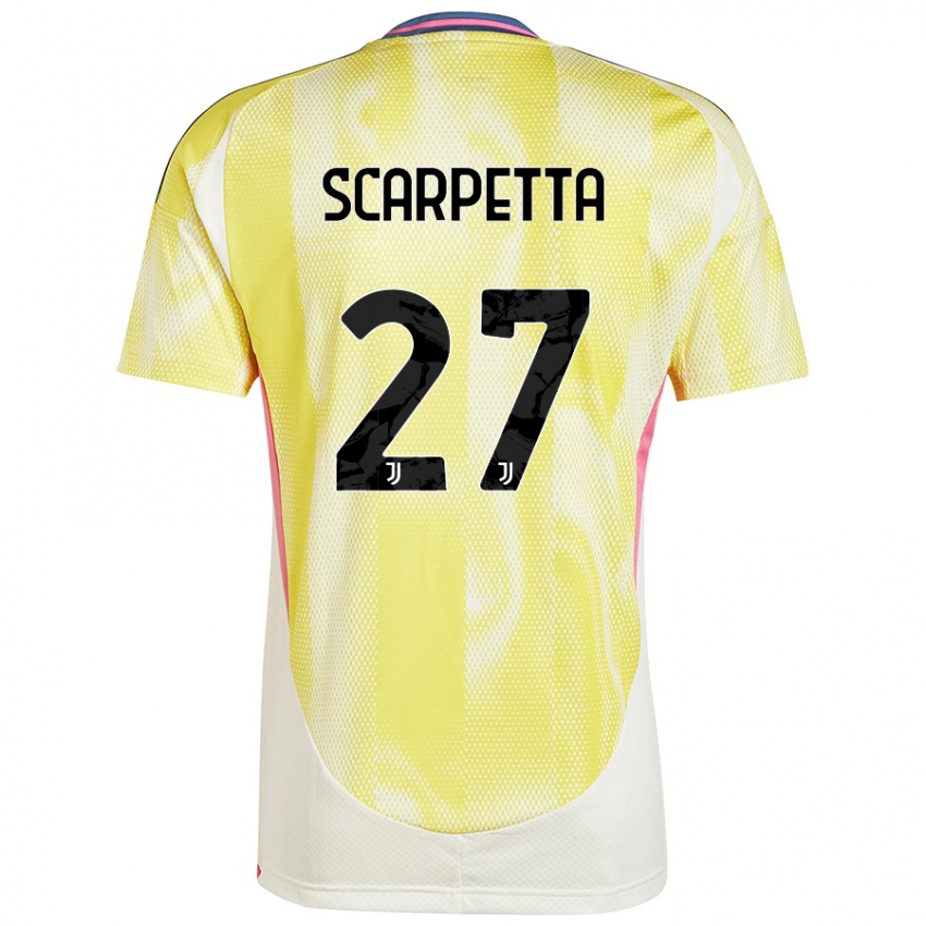 Niño Camiseta Jacopo Scarpetta #27 Amarillo Solar 2ª Equipación 2024/25 La Camisa Perú