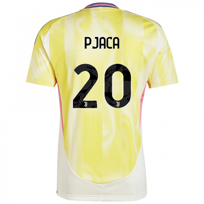 Niño Camiseta Marko Pjaca #20 Amarillo Solar 2ª Equipación 2024/25 La Camisa Perú