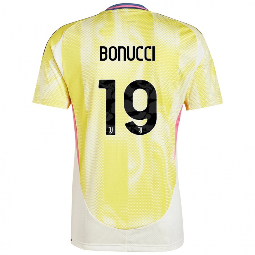 Niño Camiseta Leonardo Bonucci #19 Amarillo Solar 2ª Equipación 2024/25 La Camisa Perú