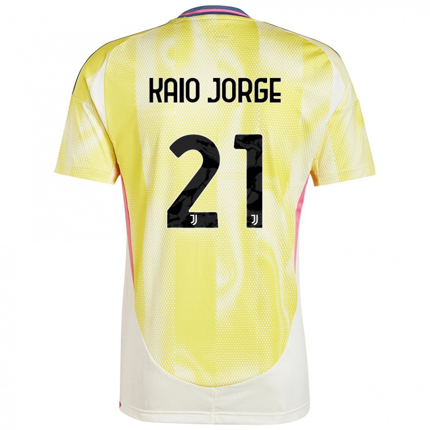 Niño Camiseta Kaio Jorge #21 Amarillo Solar 2ª Equipación 2024/25 La Camisa Perú