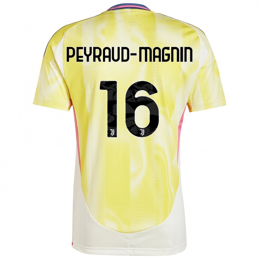 Niño Camiseta Pauline Peyraud-Magnin #16 Amarillo Solar 2ª Equipación 2024/25 La Camisa Perú