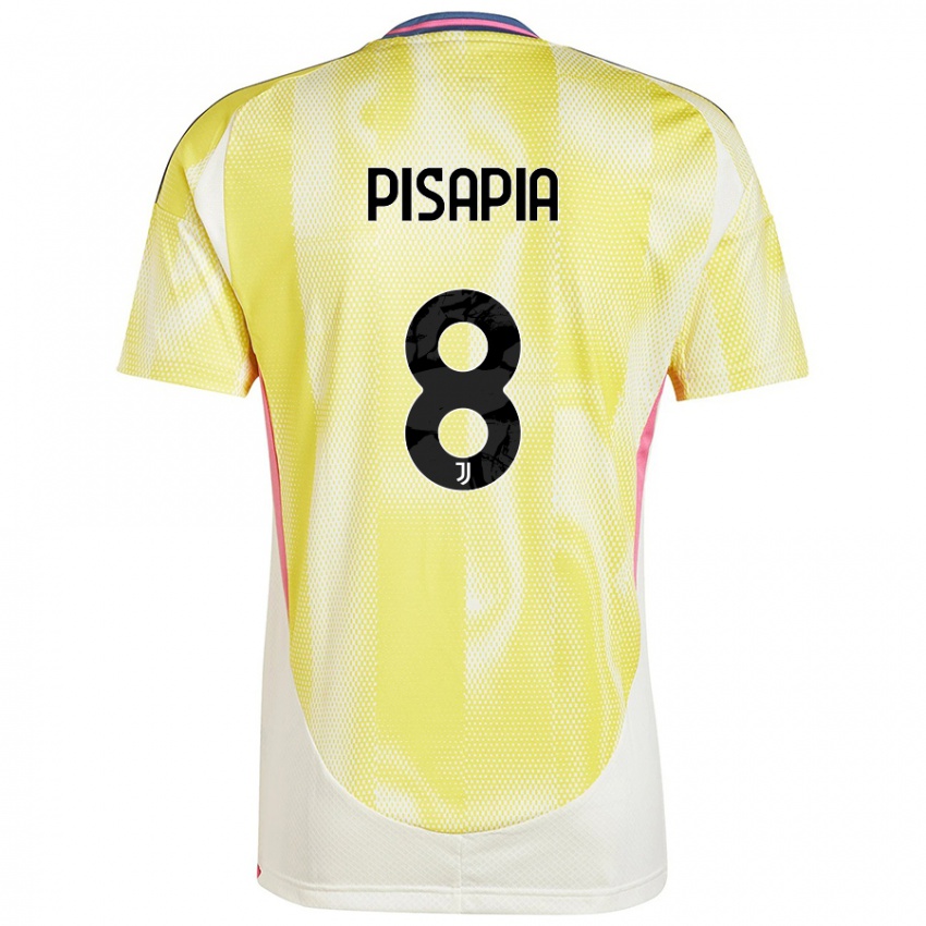 Niño Camiseta Luciano Pisapia #8 Amarillo Solar 2ª Equipación 2024/25 La Camisa Perú