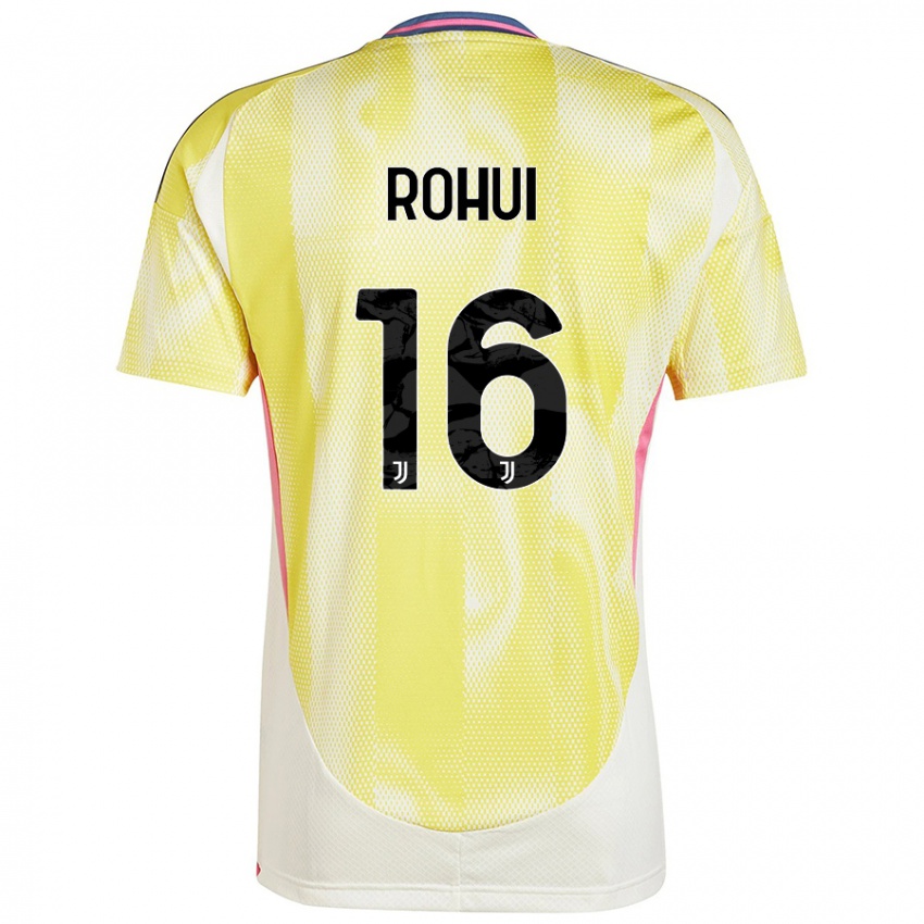 Niño Camiseta Jonas Rohui #16 Amarillo Solar 2ª Equipación 2024/25 La Camisa Perú