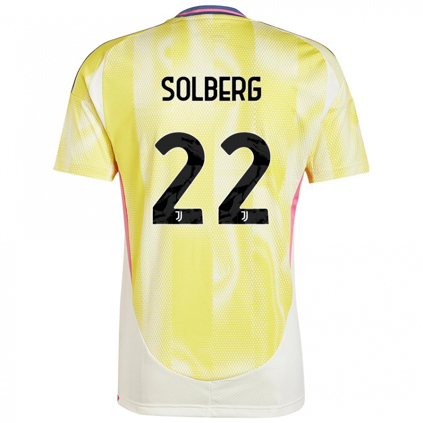 Niño Camiseta Elias Solberg #22 Amarillo Solar 2ª Equipación 2024/25 La Camisa Perú