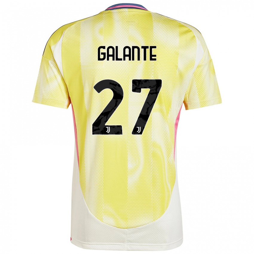 Niño Camiseta Tommaso Galante #27 Amarillo Solar 2ª Equipación 2024/25 La Camisa Perú