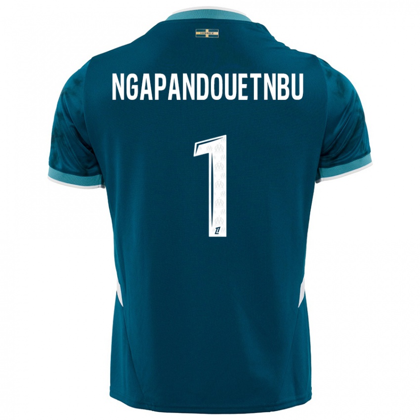 Niño Camiseta Simon Ngapandouetnbu #1 Azul Turquesa 2ª Equipación 2024/25 La Camisa Perú