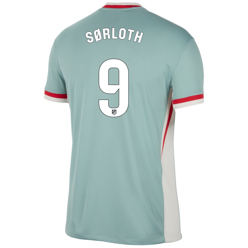 Niño Camiseta Alexander Sørloth #9 Beige Claro Azul 2ª Equipación 2024/25 La Camisa Perú