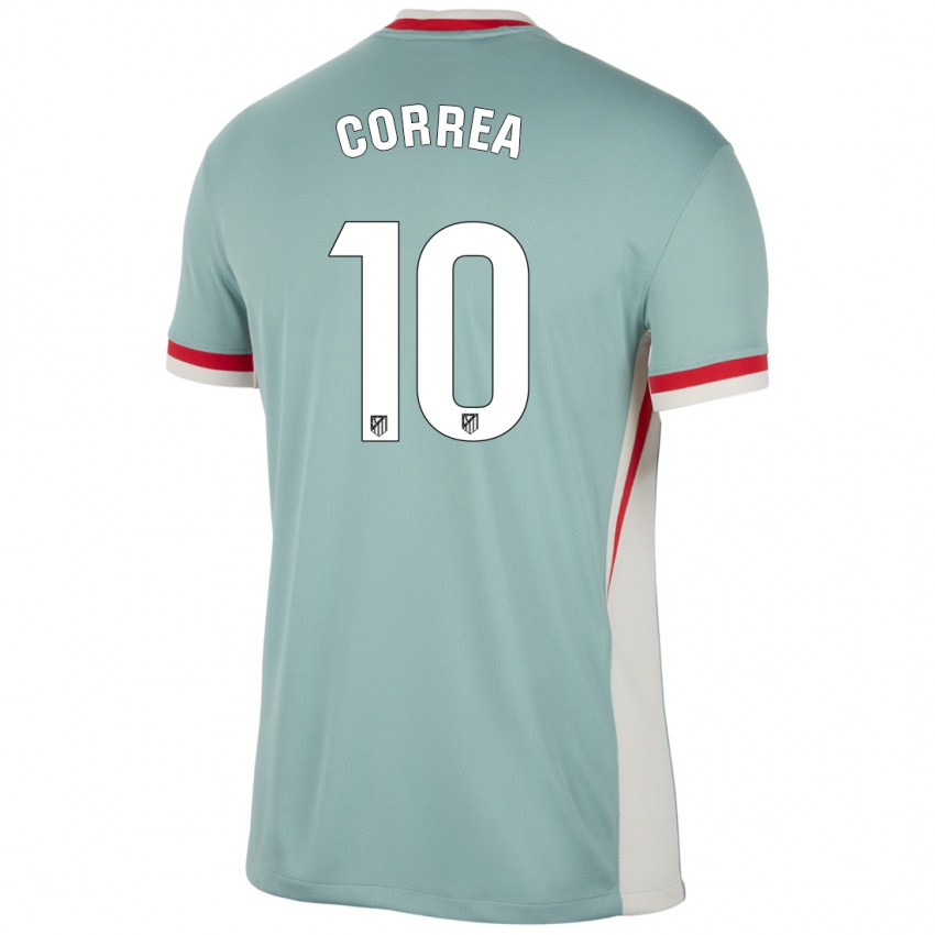 Niño Camiseta Angel Correa #10 Beige Claro Azul 2ª Equipación 2024/25 La Camisa Perú