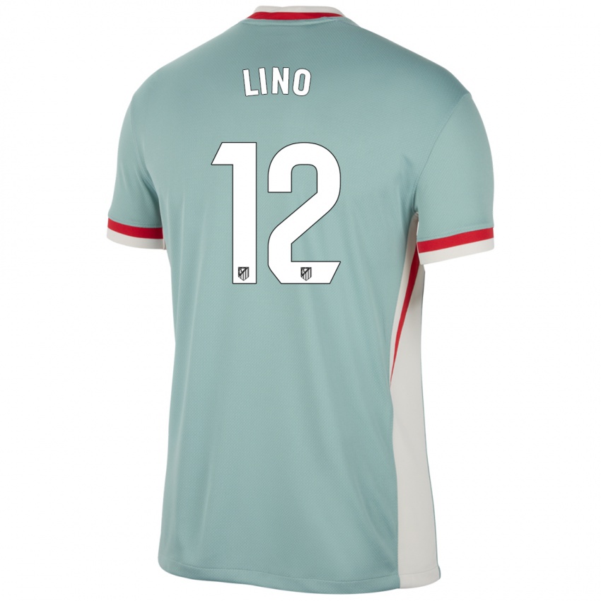 Niño Camiseta Samuel Lino #12 Beige Claro Azul 2ª Equipación 2024/25 La Camisa Perú