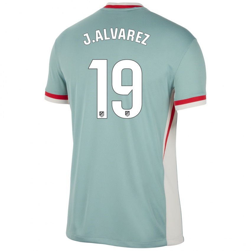 Niño Camiseta Julian Alvarez #19 Beige Claro Azul 2ª Equipación 2024/25 La Camisa Perú