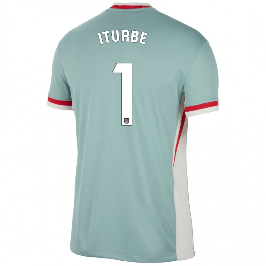 Niño Camiseta Alejandro Iturbe #1 Beige Claro Azul 2ª Equipación 2024/25 La Camisa Perú