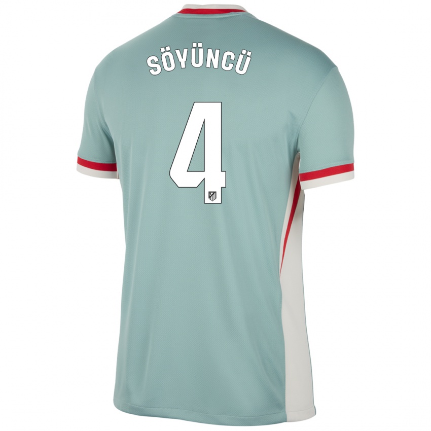 Niño Camiseta Caglar Söyüncü #4 Beige Claro Azul 2ª Equipación 2024/25 La Camisa Perú