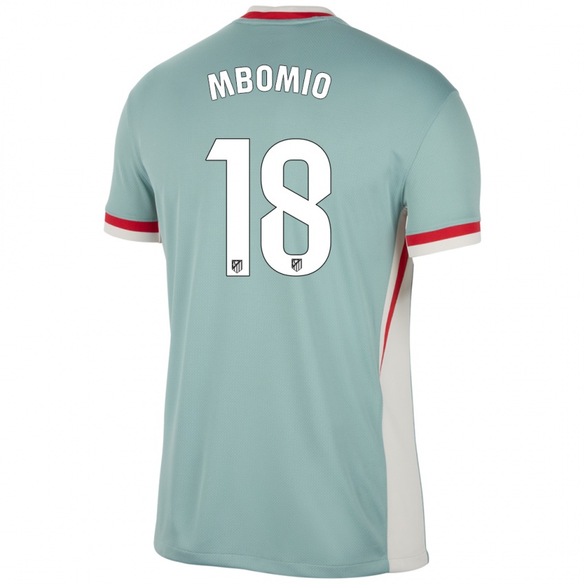 Niño Camiseta Rony Mbomio #18 Beige Claro Azul 2ª Equipación 2024/25 La Camisa Perú