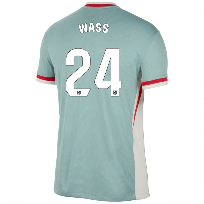 Niño Camiseta Daniel Wass #24 Beige Claro Azul 2ª Equipación 2024/25 La Camisa Perú