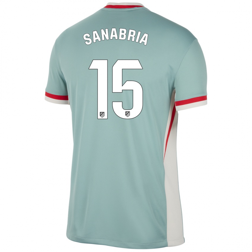 Niño Camiseta Juan Sanabria #15 Beige Claro Azul 2ª Equipación 2024/25 La Camisa Perú