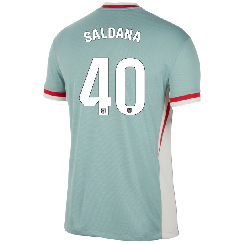 Niño Camiseta Jose Saldana #40 Beige Claro Azul 2ª Equipación 2024/25 La Camisa Perú