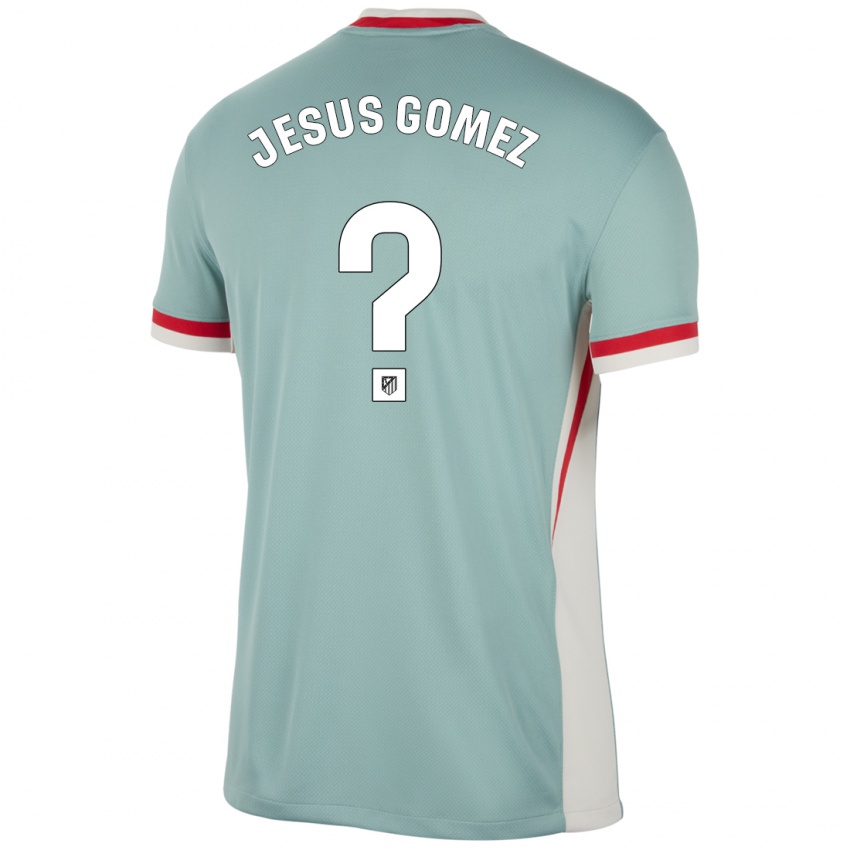 Niño Camiseta Jesus Gomez #0 Beige Claro Azul 2ª Equipación 2024/25 La Camisa Perú