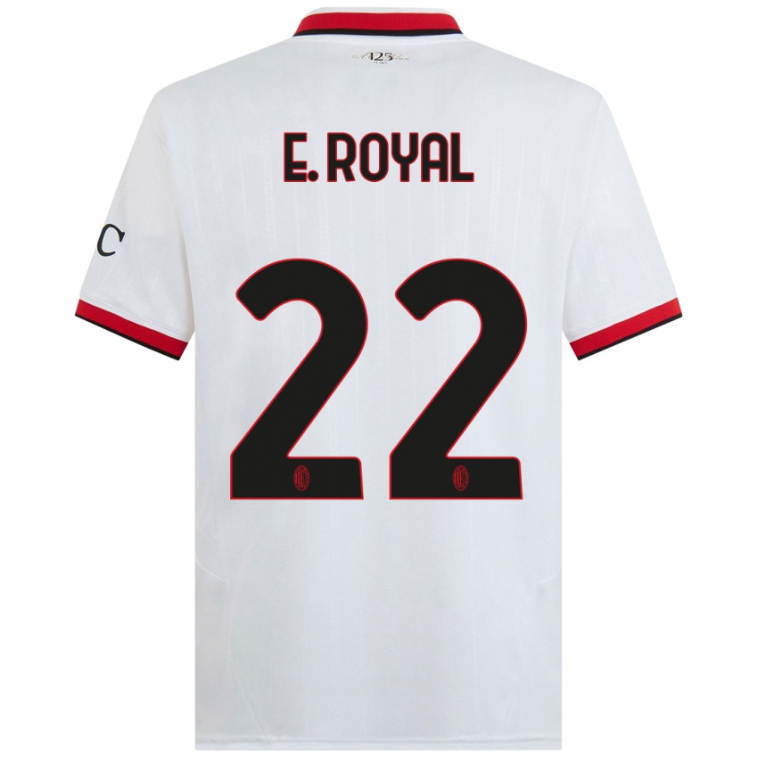 Niño Camiseta Emerson Royal #22 Blanco Negro Rojo 2ª Equipación 2024/25 La Camisa Perú