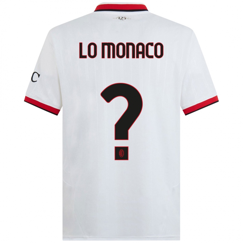 Niño Camiseta Kevin Lo Monaco #0 Blanco Negro Rojo 2ª Equipación 2024/25 La Camisa Perú