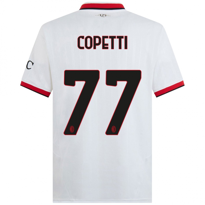 Niño Camiseta Matilde Copetti #77 Blanco Negro Rojo 2ª Equipación 2024/25 La Camisa Perú