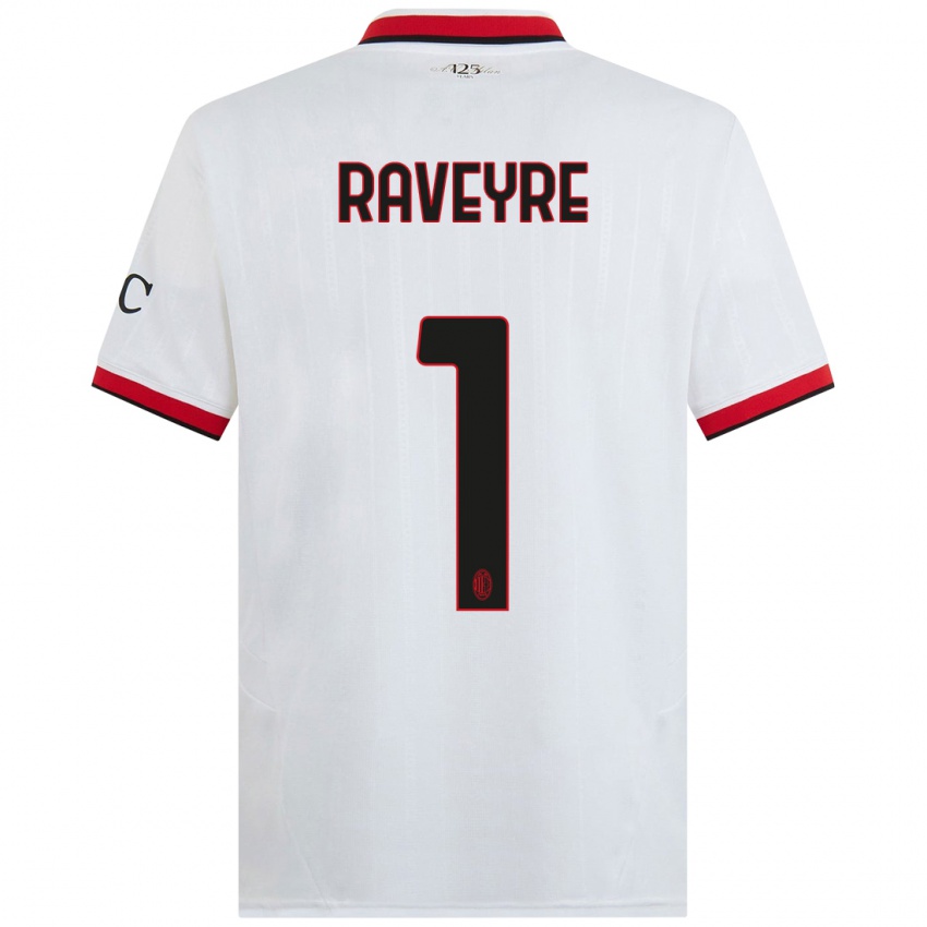 Niño Camiseta Noah Raveyre #1 Blanco Negro Rojo 2ª Equipación 2024/25 La Camisa Perú