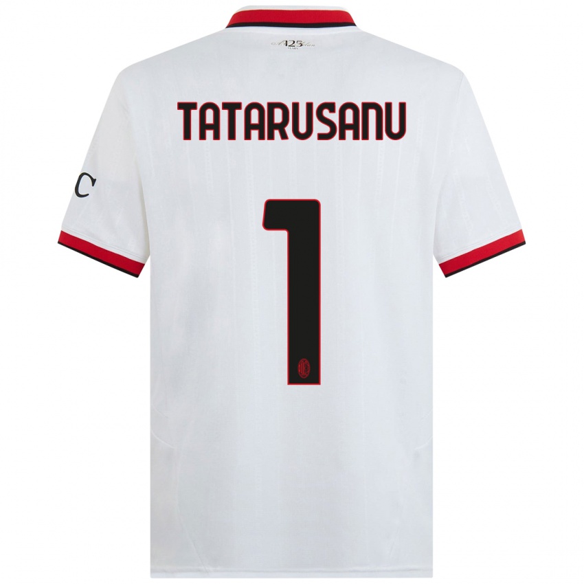 Niño Camiseta Ciprian Tatarusanu #1 Blanco Negro Rojo 2ª Equipación 2024/25 La Camisa Perú