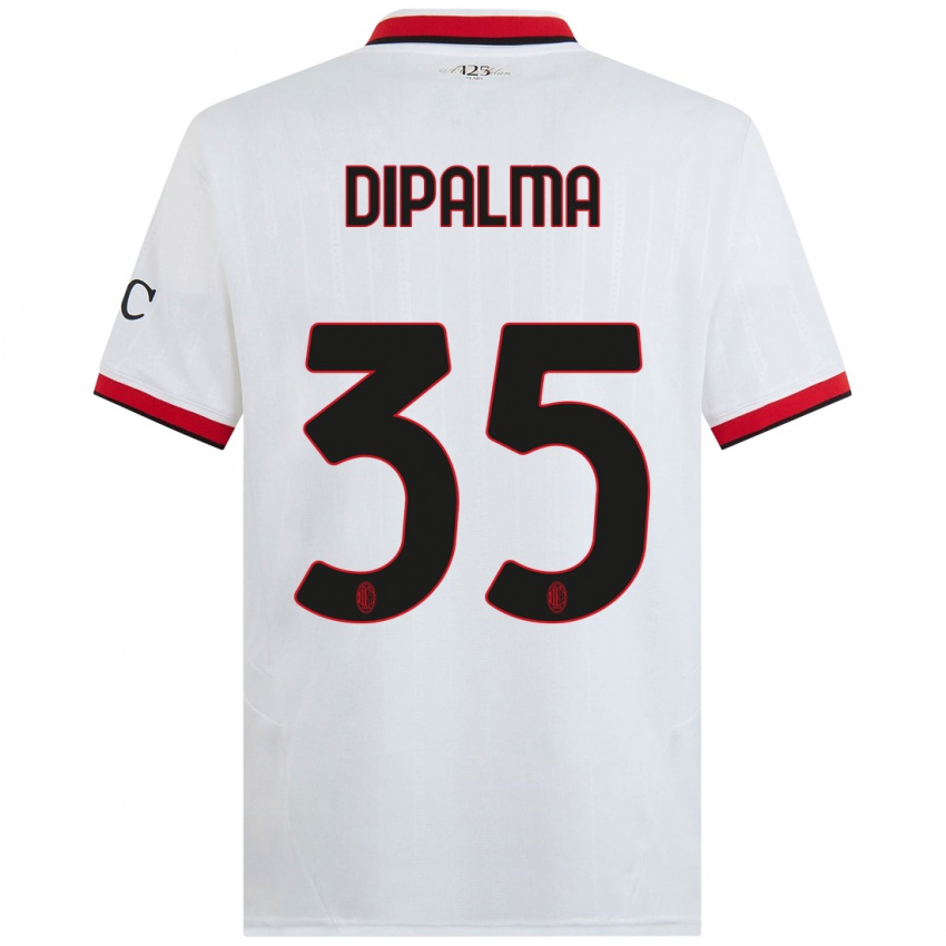 Niño Camiseta Matteo Dipalma #35 Blanco Negro Rojo 2ª Equipación 2024/25 La Camisa Perú