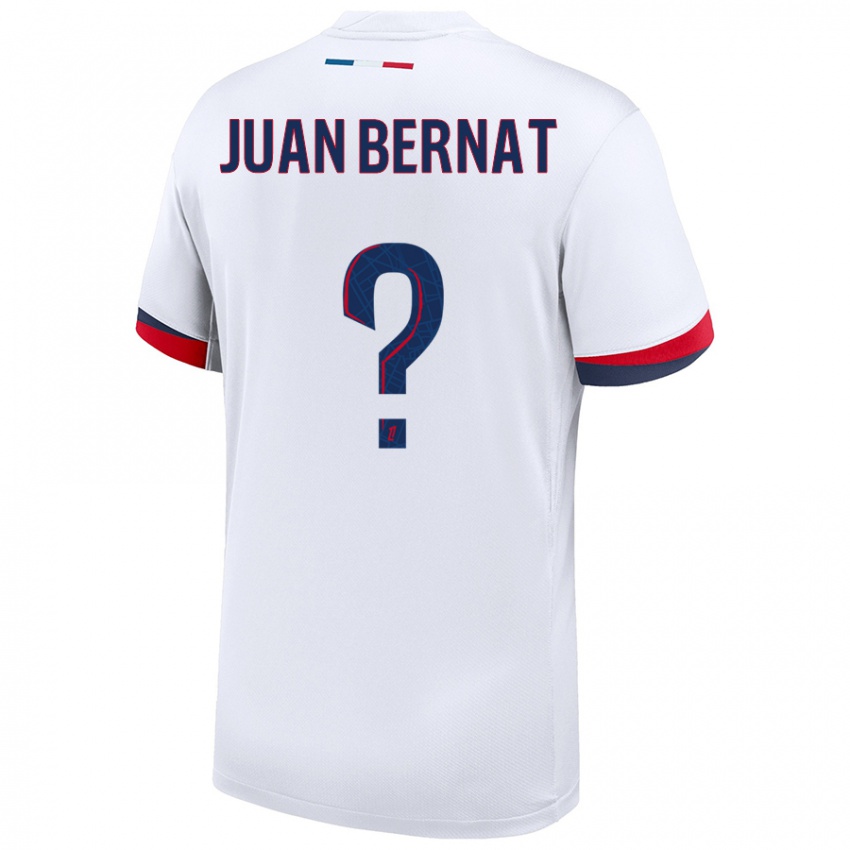 Niño Camiseta Juan Bernat #0 Blanco Azul Rojo 2ª Equipación 2024/25 La Camisa Perú