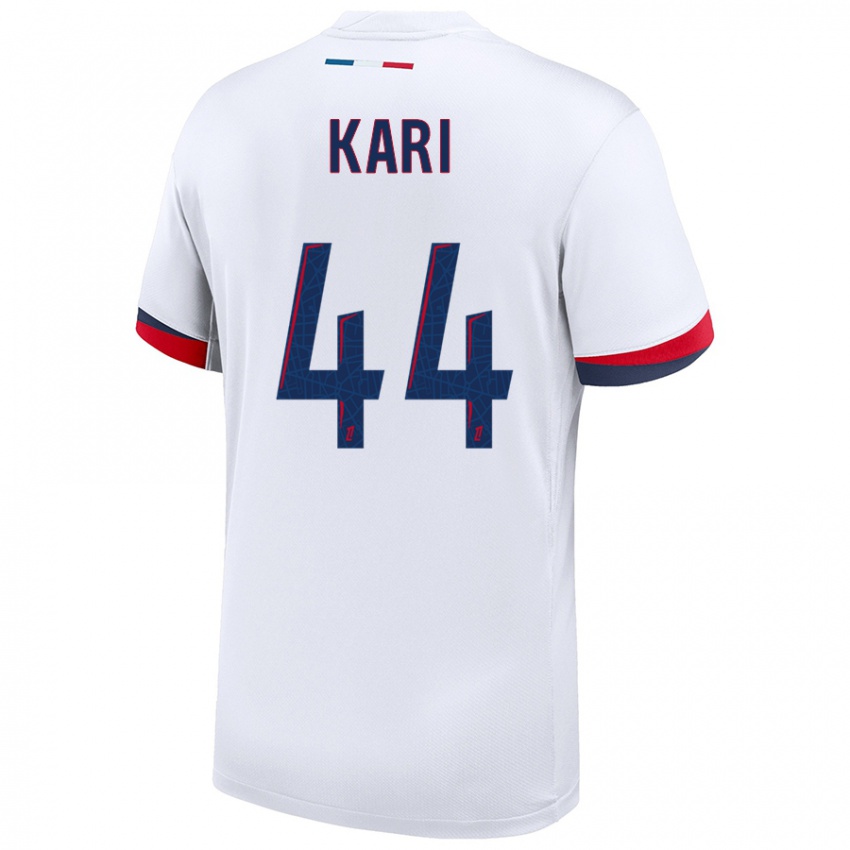 Niño Camiseta Ayman Kari #44 Blanco Azul Rojo 2ª Equipación 2024/25 La Camisa Perú