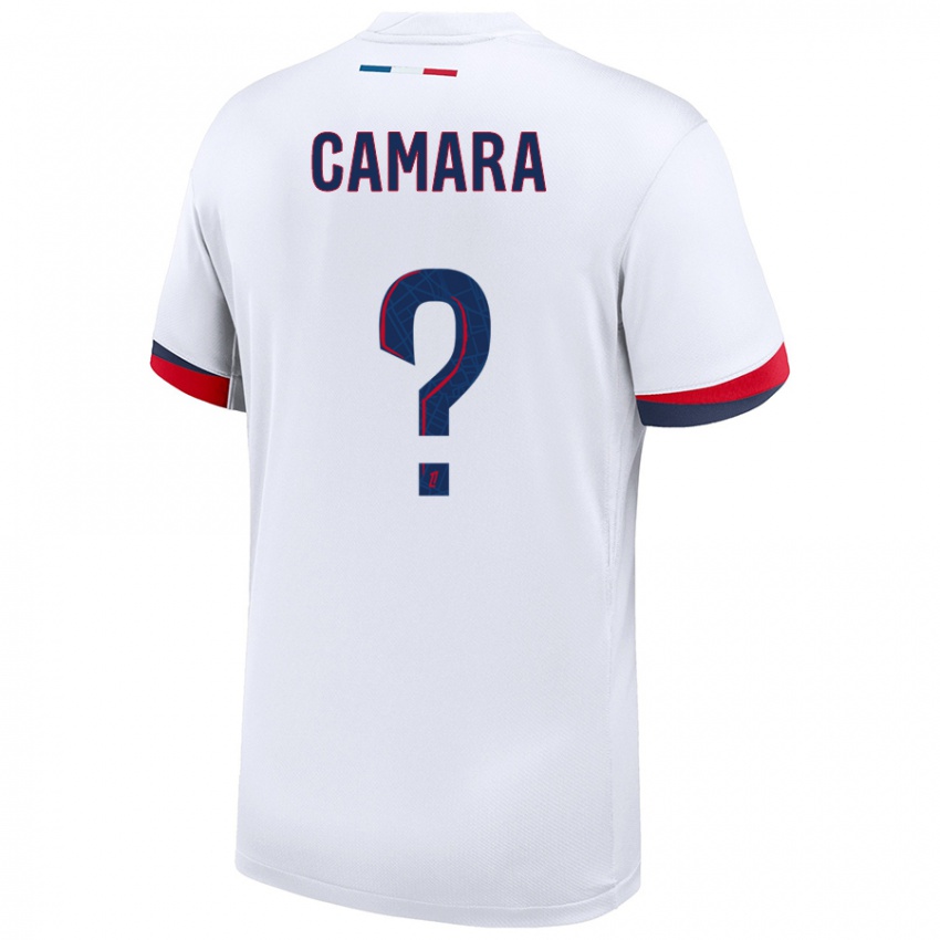 Niño Camiseta Oumar Camara #0 Blanco Azul Rojo 2ª Equipación 2024/25 La Camisa Perú