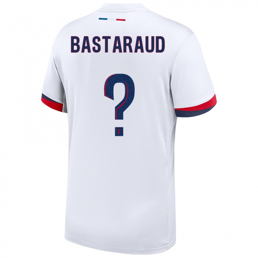 Niño Camiseta Yanis Bastaraud #0 Blanco Azul Rojo 2ª Equipación 2024/25 La Camisa Perú