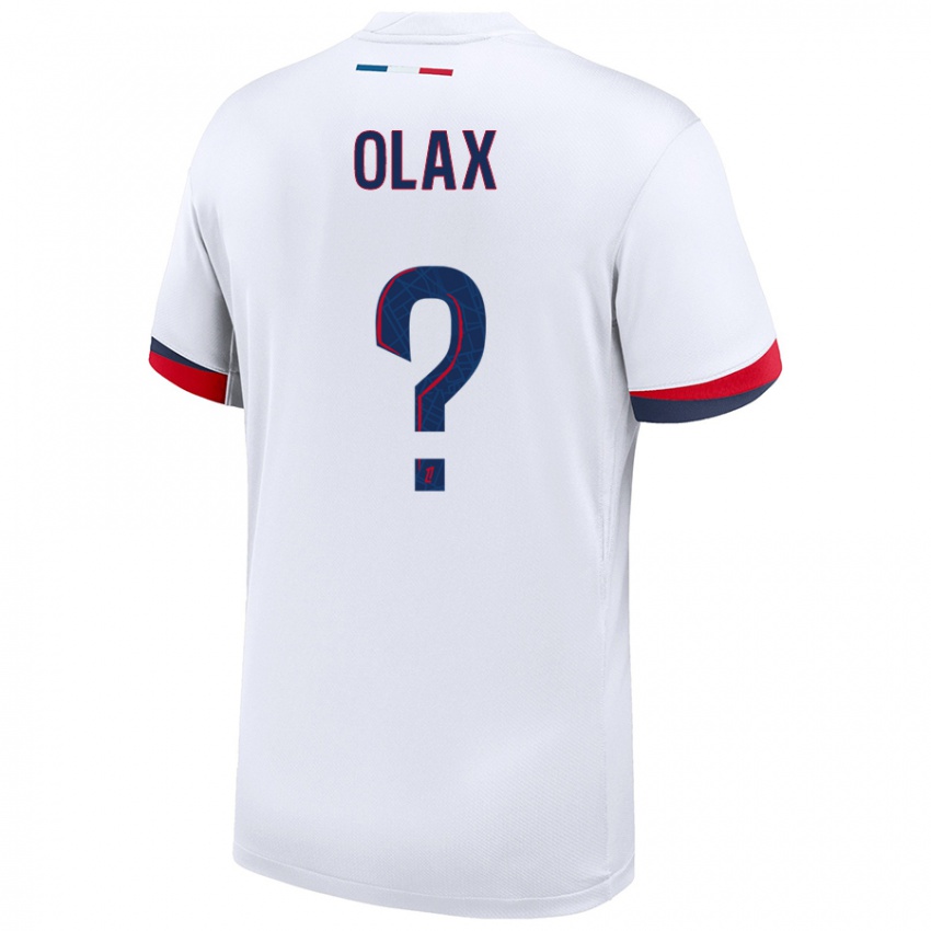 Niño Camiseta Djamy Olax #0 Blanco Azul Rojo 2ª Equipación 2024/25 La Camisa Perú