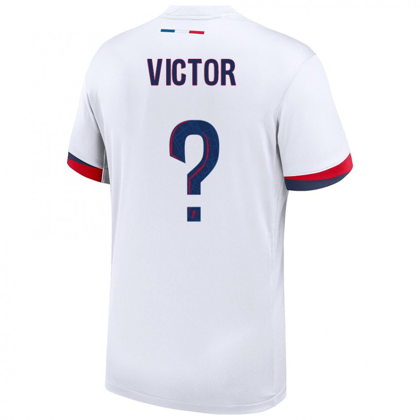 Niño Camiseta Ayrton Victor #0 Blanco Azul Rojo 2ª Equipación 2024/25 La Camisa Perú