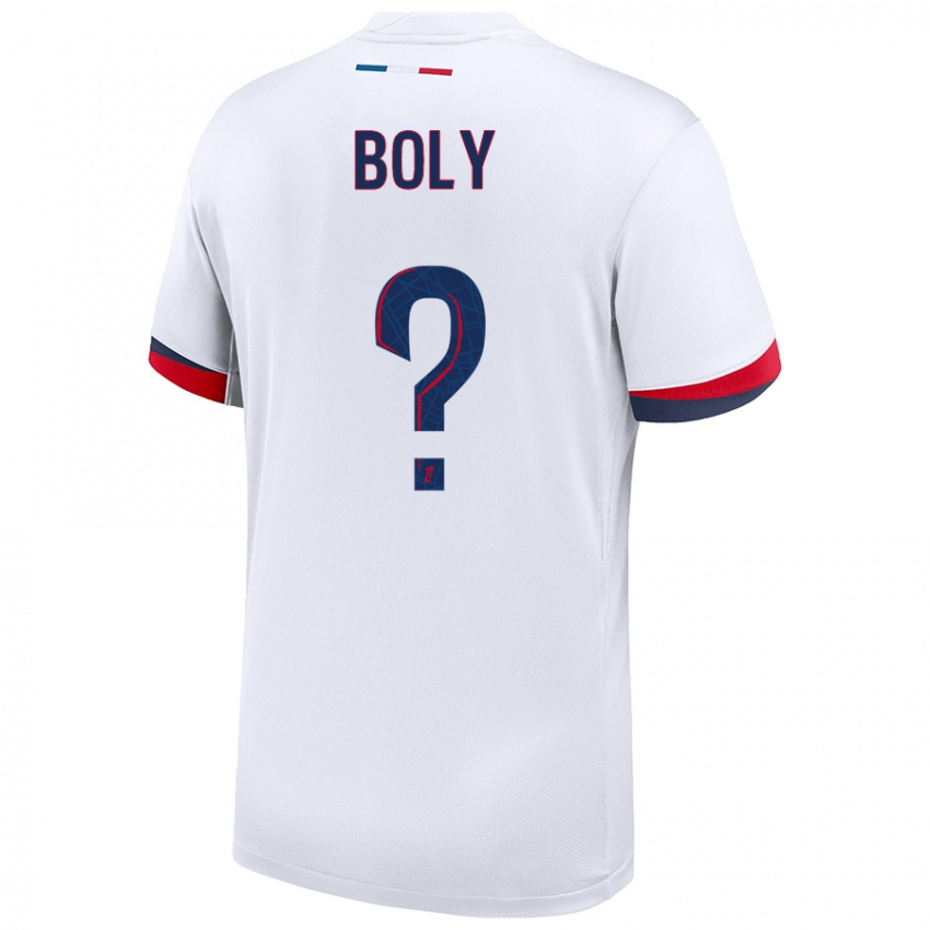 Niño Camiseta David Boly #0 Blanco Azul Rojo 2ª Equipación 2024/25 La Camisa Perú