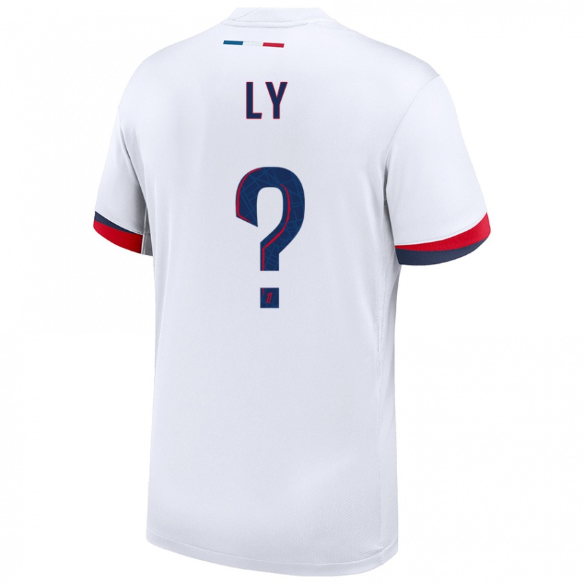 Niño Camiseta Elijah Ly #0 Blanco Azul Rojo 2ª Equipación 2024/25 La Camisa Perú