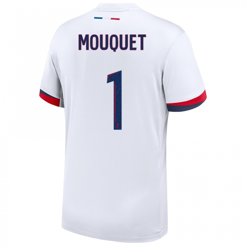 Niño Camiseta Louis Mouquet #1 Blanco Azul Rojo 2ª Equipación 2024/25 La Camisa Perú