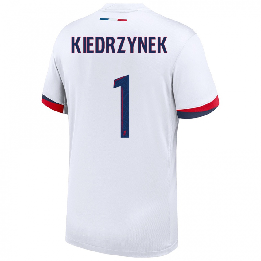 Niño Camiseta Katarzyna Kiedrzynek #1 Blanco Azul Rojo 2ª Equipación 2024/25 La Camisa Perú