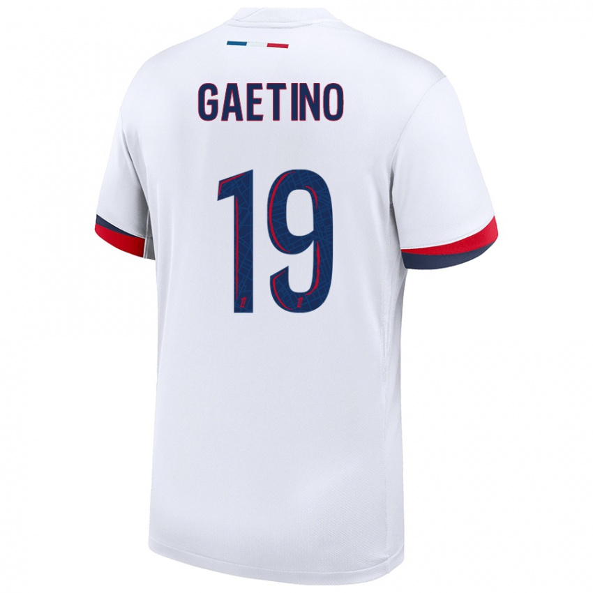 Niño Camiseta Eva Gaetino #19 Blanco Azul Rojo 2ª Equipación 2024/25 La Camisa Perú