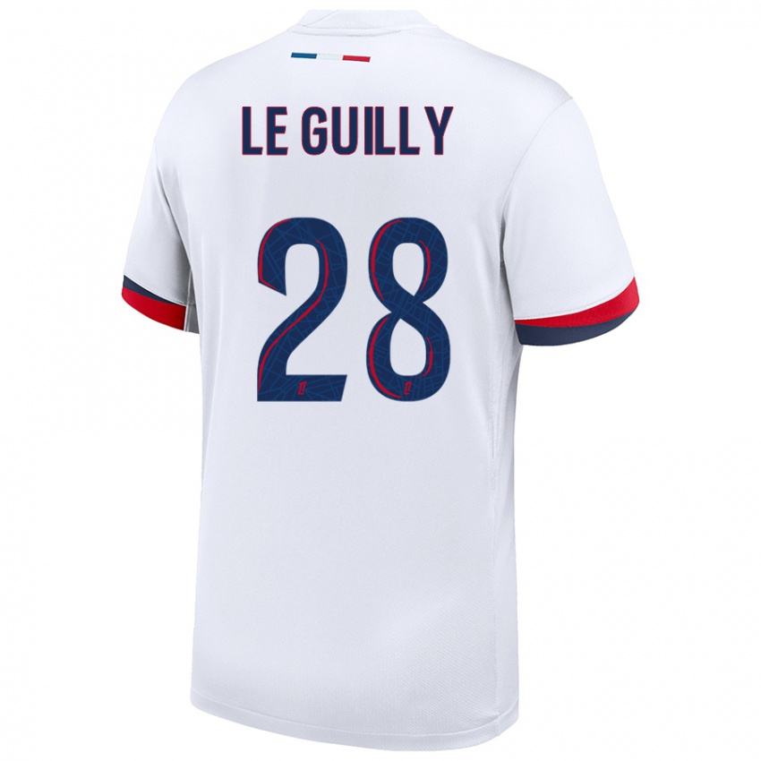 Niño Camiseta Jade Le Guilly #28 Blanco Azul Rojo 2ª Equipación 2024/25 La Camisa Perú