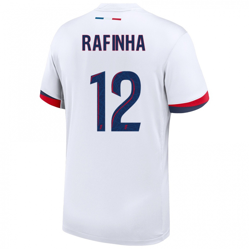 Niño Camiseta Rafinha #12 Blanco Azul Rojo 2ª Equipación 2024/25 La Camisa Perú