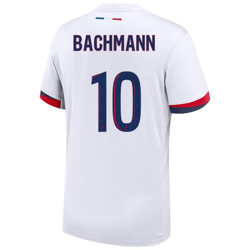 Niño Camiseta Ramona Bachmann #10 Blanco Azul Rojo 2ª Equipación 2024/25 La Camisa Perú