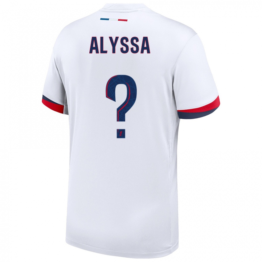 Niño Camiseta Alyssa Fernandes #0 Blanco Azul Rojo 2ª Equipación 2024/25 La Camisa Perú