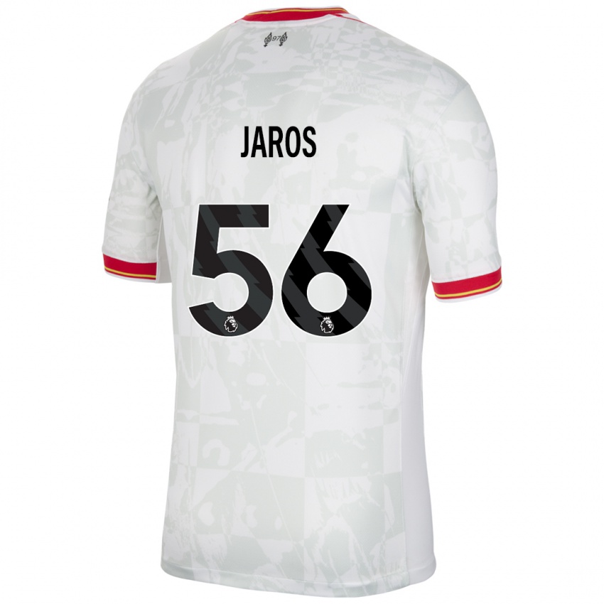 Niño Camiseta Vitezslav Jaros #56 Blanco Rojo Negro Equipación Tercera 2024/25 La Camisa Perú