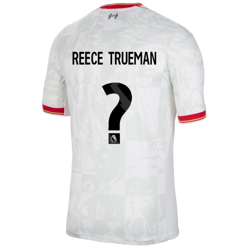 Niño Camiseta Reece Trueman #0 Blanco Rojo Negro Equipación Tercera 2024/25 La Camisa Perú