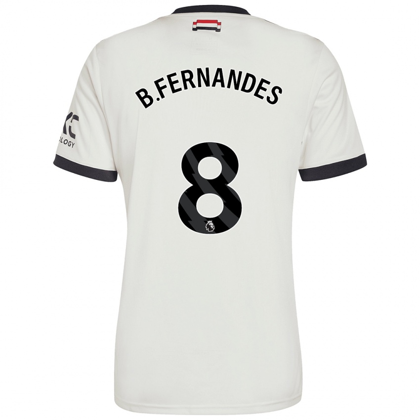 Niño Camiseta Bruno Fernandes #8 Blanquecino Equipación Tercera 2024/25 La Camisa Perú