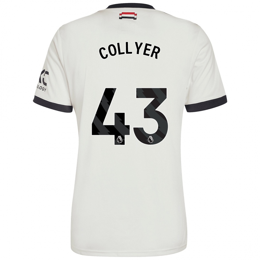 Niño Camiseta Toby Collyer #43 Blanquecino Equipación Tercera 2024/25 La Camisa Perú