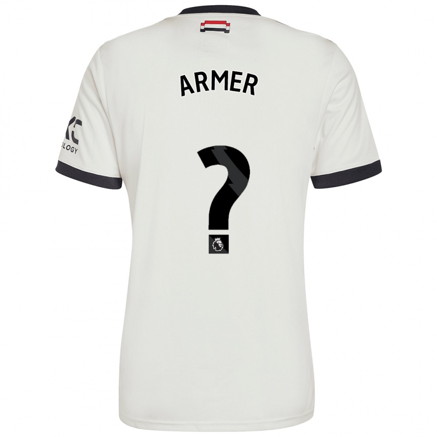 Niño Camiseta Daniel Armer #0 Blanquecino Equipación Tercera 2024/25 La Camisa Perú