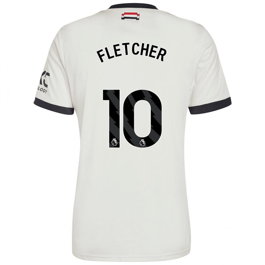 Niño Camiseta Jack Fletcher #10 Blanquecino Equipación Tercera 2024/25 La Camisa Perú